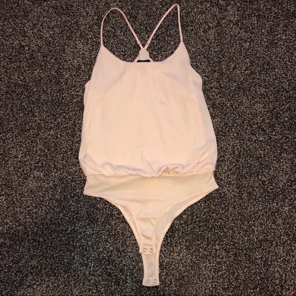 Forever 21 Tops - Forever21 Light Pink Bodysuit